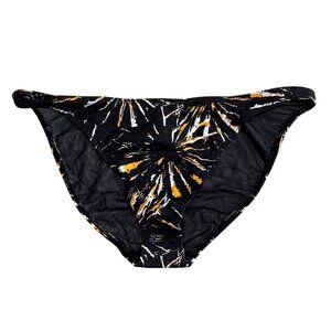 Demi Moore X Andie Women's XL The Tropez Bikini Swim Bottom Black Burst NWT